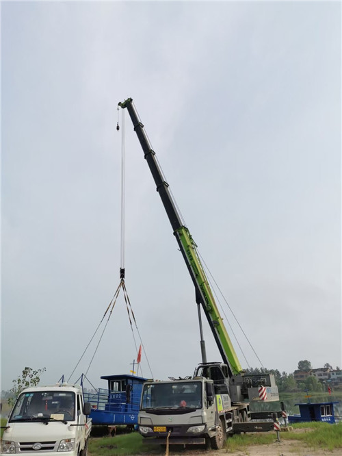 永宁县桥梁建设吊装案例